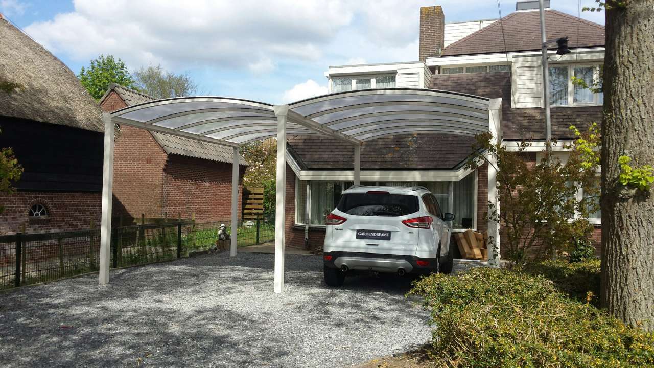 Dubbele carport van Overkappingen Tilburg 